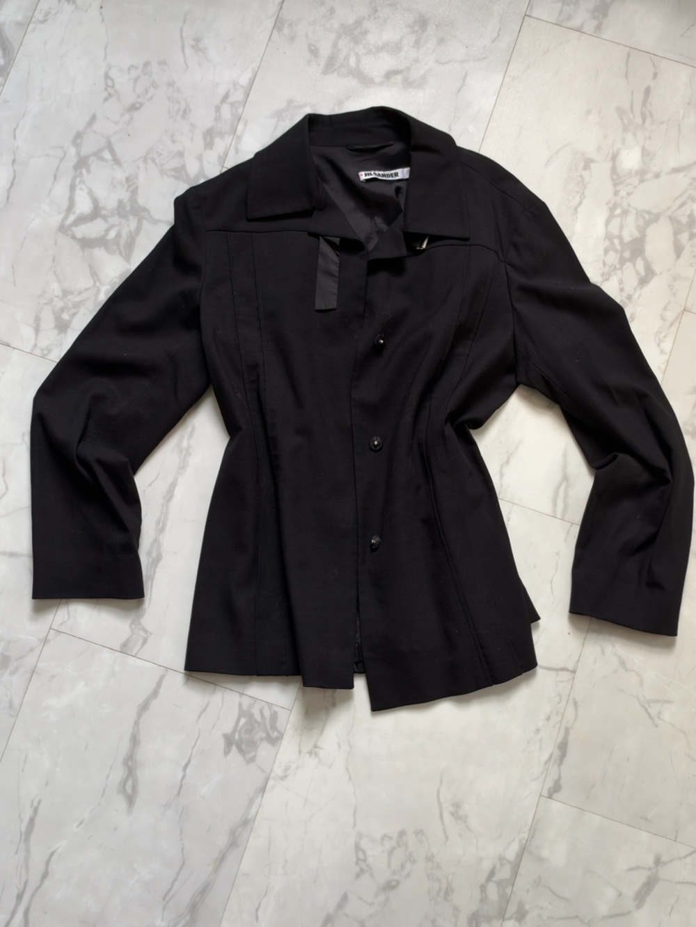 Jil Sander Black Tailored Blazer Jacket